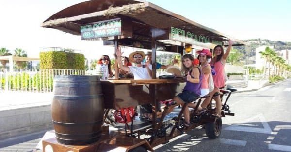 1 Hour Beer Bike Barcelona Tour