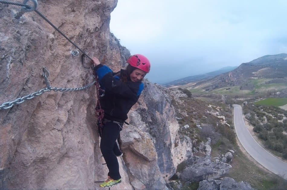 Vía Ferrata in Moclín from Granada