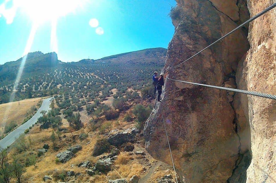 Vía Ferrata in Moclín from Granada